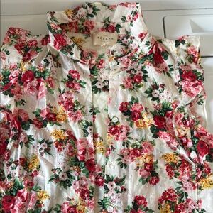 Floral Caroline Blouse bouquet de rose